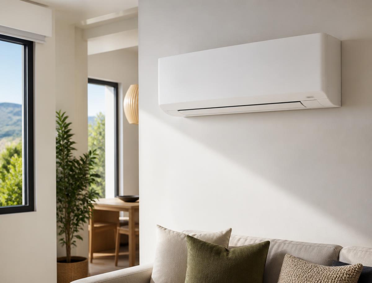 Modern heat pump unit installed in a Christchurch home
